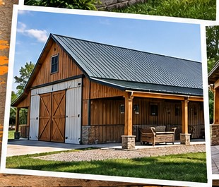 Illustrative barn or outdoor structure design